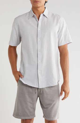 Coastaoro Key Largo Short Sleeve Linen Blend Button-Up Shirt