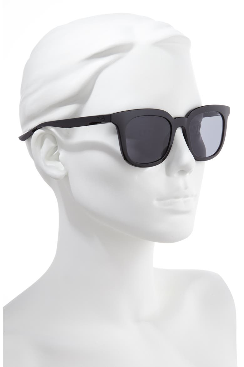 Myriad 52mm Square Sunglasses, Alternate, color, BLACK/ DARK GREY