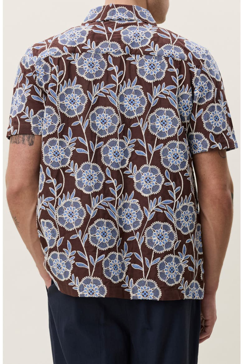 Floral Print Button-Up Shirt, Alternate, color, DELICIOSO