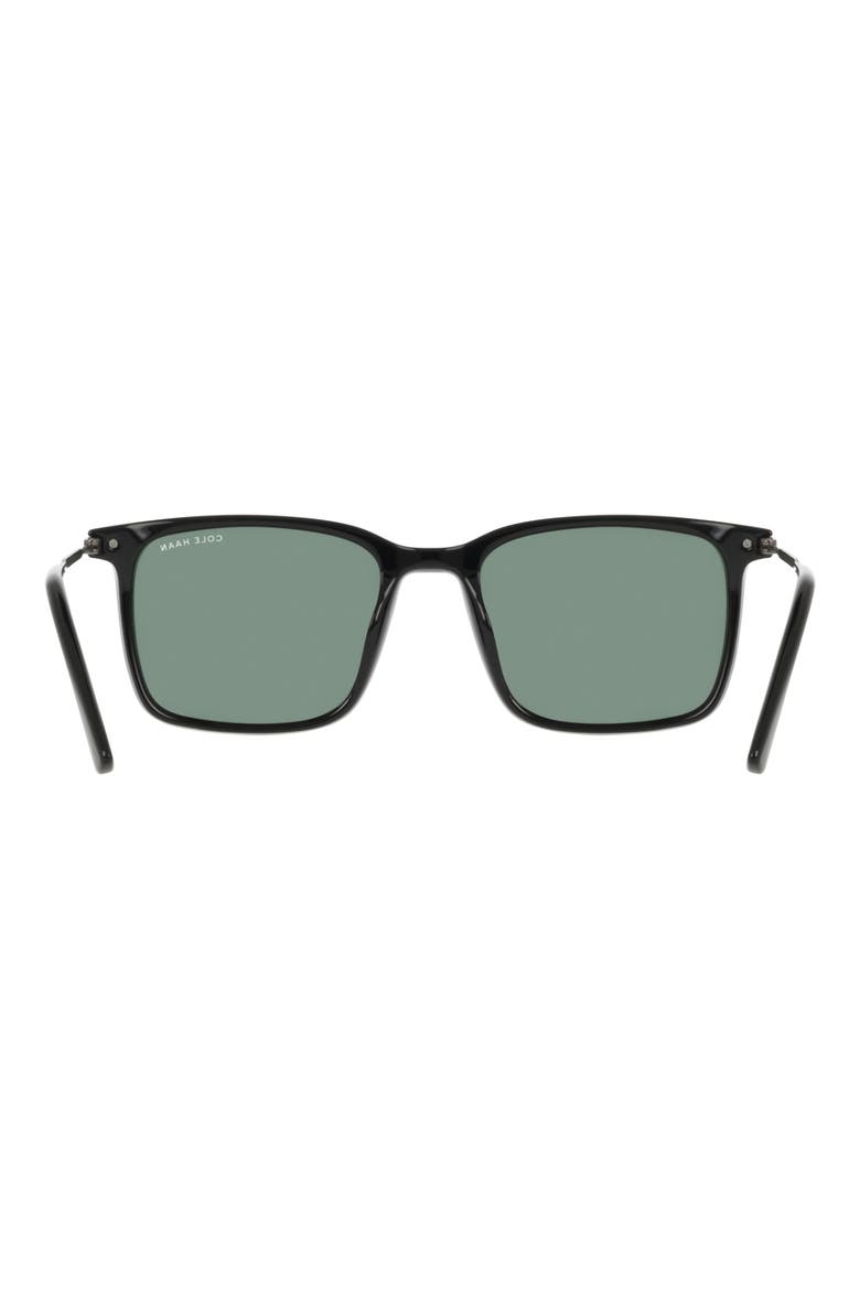 55mm Rectangular Sunglasses, Alternate, color, BLACK