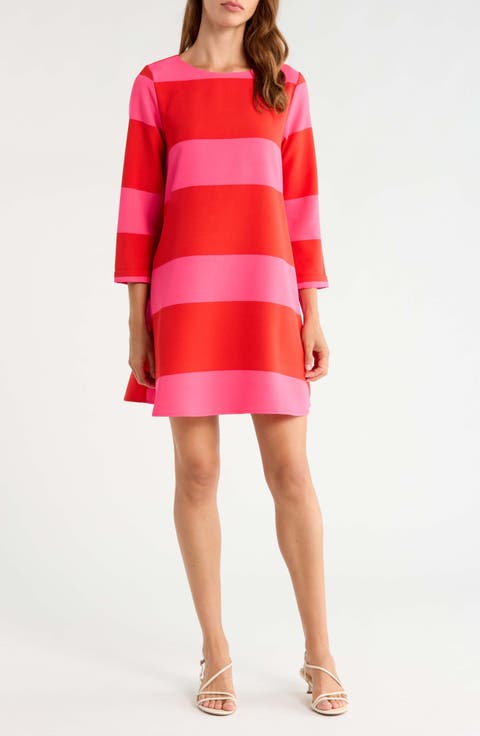 Lolli Stripe Long Sleeve Shift Dress