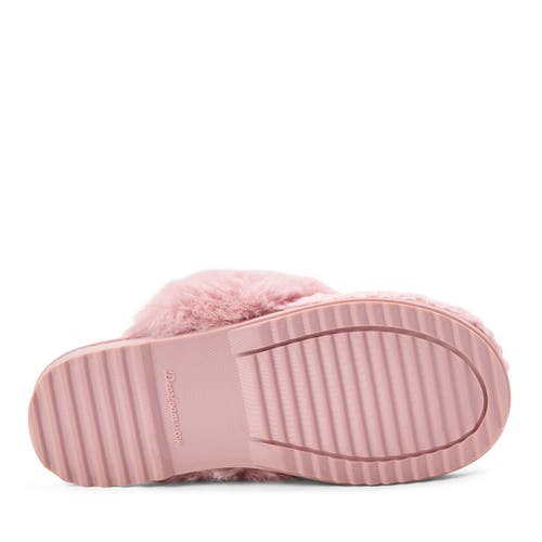Dearfoams Womens Claire Cable Knit Chenille Clog House Slipper In Pink