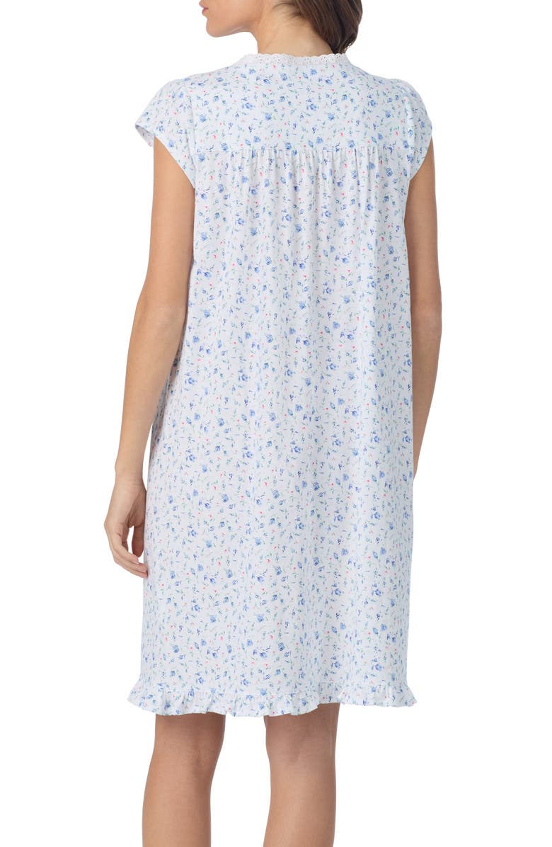 Eileen West Cap Sleeve Cotton Nightgown, Alternate, color, Rosebud