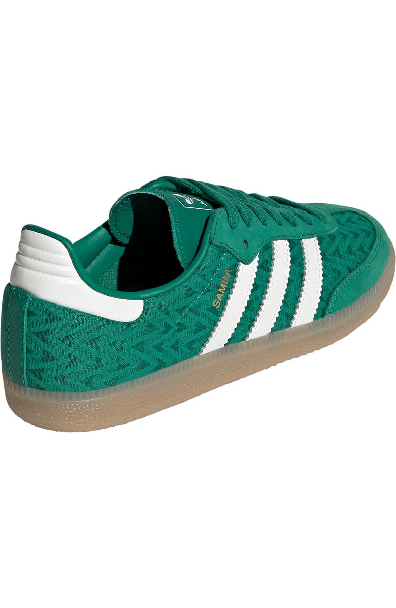 adidas Samba OG Sneaker, Alternate, color, Green/ Off White/ Gold
