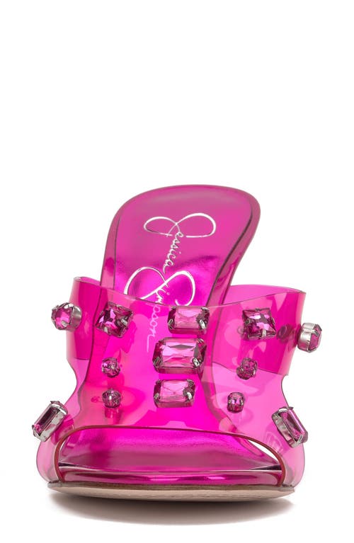 Jessica Simpson Ganisa Wedge Slide Sandal In Bright Pink