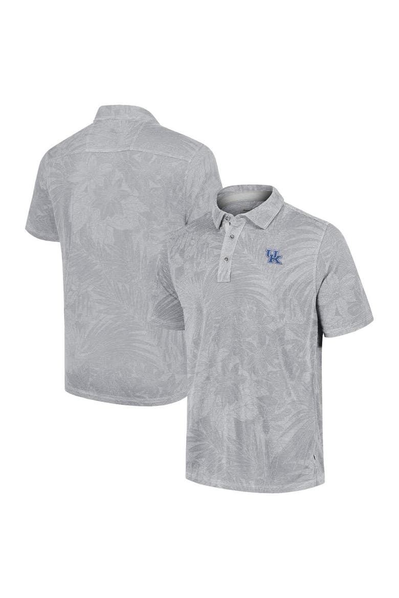 Men's Tommy Bahama  Grey Kentucky Wildcats Sport Santiago Paradise Polo, Main, color, Gray