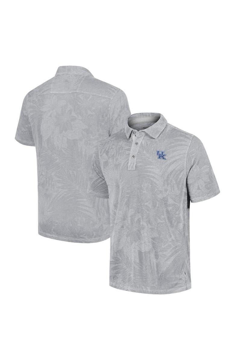 Tommy Bahama Men's Tommy Bahama Grey Kentucky Wildcats Sport Santiago Paradise Polo, Main, color, Gray