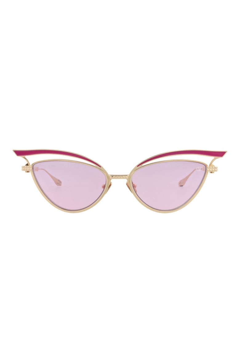 55mm Cat Eye Sunglasses, Main, color, GOLD GOLD PINK