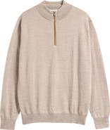 Peter Millar Autumn Crest Merino Wool Blend Quarter Zip Sweater