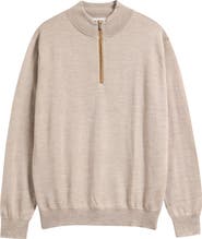 Peter Millar Autumn Crest Merino Wool Blend Quarter Zip Sweater