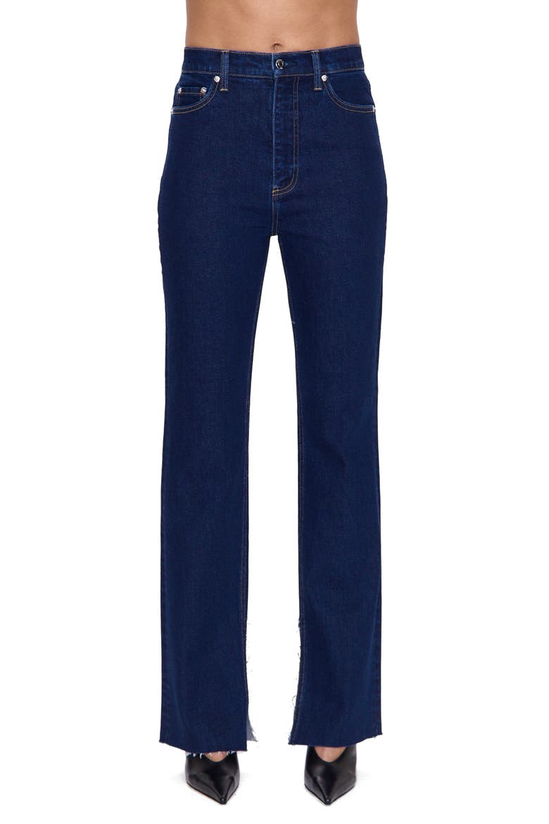 Colleen Super High Rise Slim Bootcut Jeans, Main, color, BIJOU