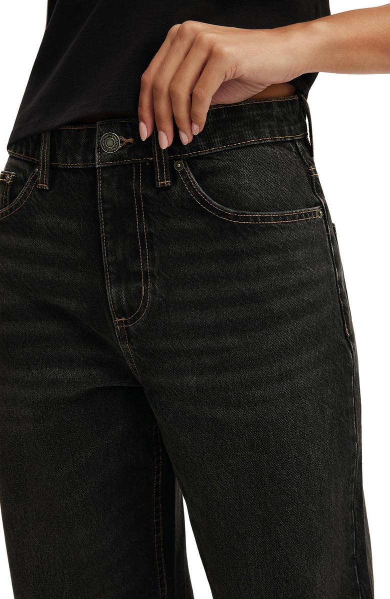 Cotton On Straight Leg Jeans, Alternate, color, Undone Black