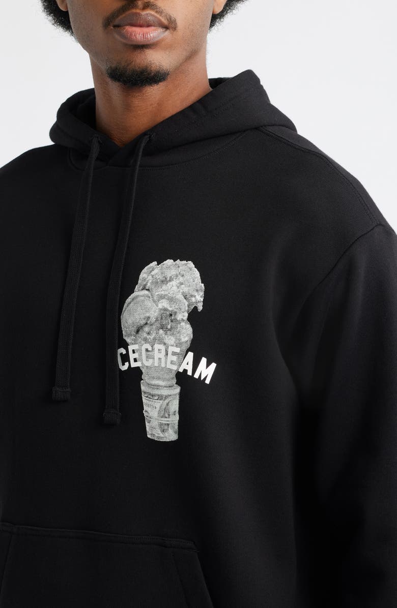 ICECREAM Blanco Graphic Hoodie, Alternate, color, Black