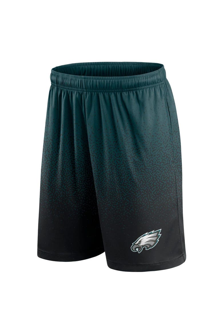 Men's Fanatics Branded Midnight Green/Black Philadelphia Eagles Ombre Shorts, Alternate, color, Green