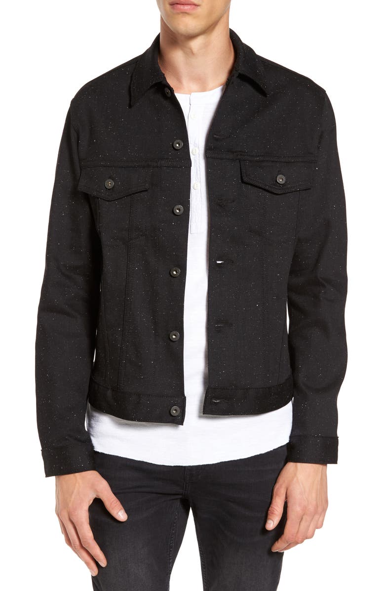 Naked & Famous Denim Flecked Denim Jacket, Main, color,