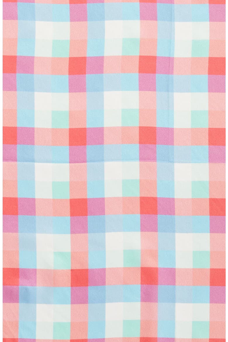 madras plaid silk bandana, Alternate, color, CREAM