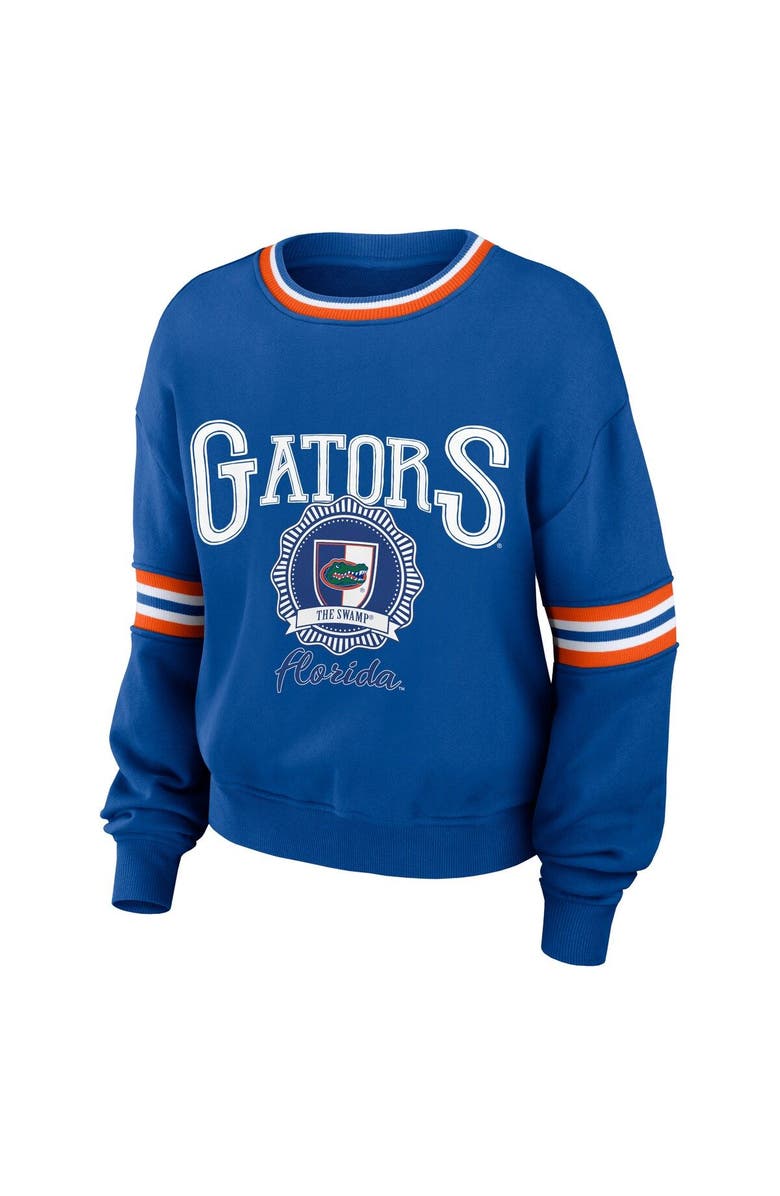 WEAR by Erin Andrews Women's WEAR by Erin Andrews Royal Florida Gators Vintage Pullover Sweatshirt, Alternate, color, Royal