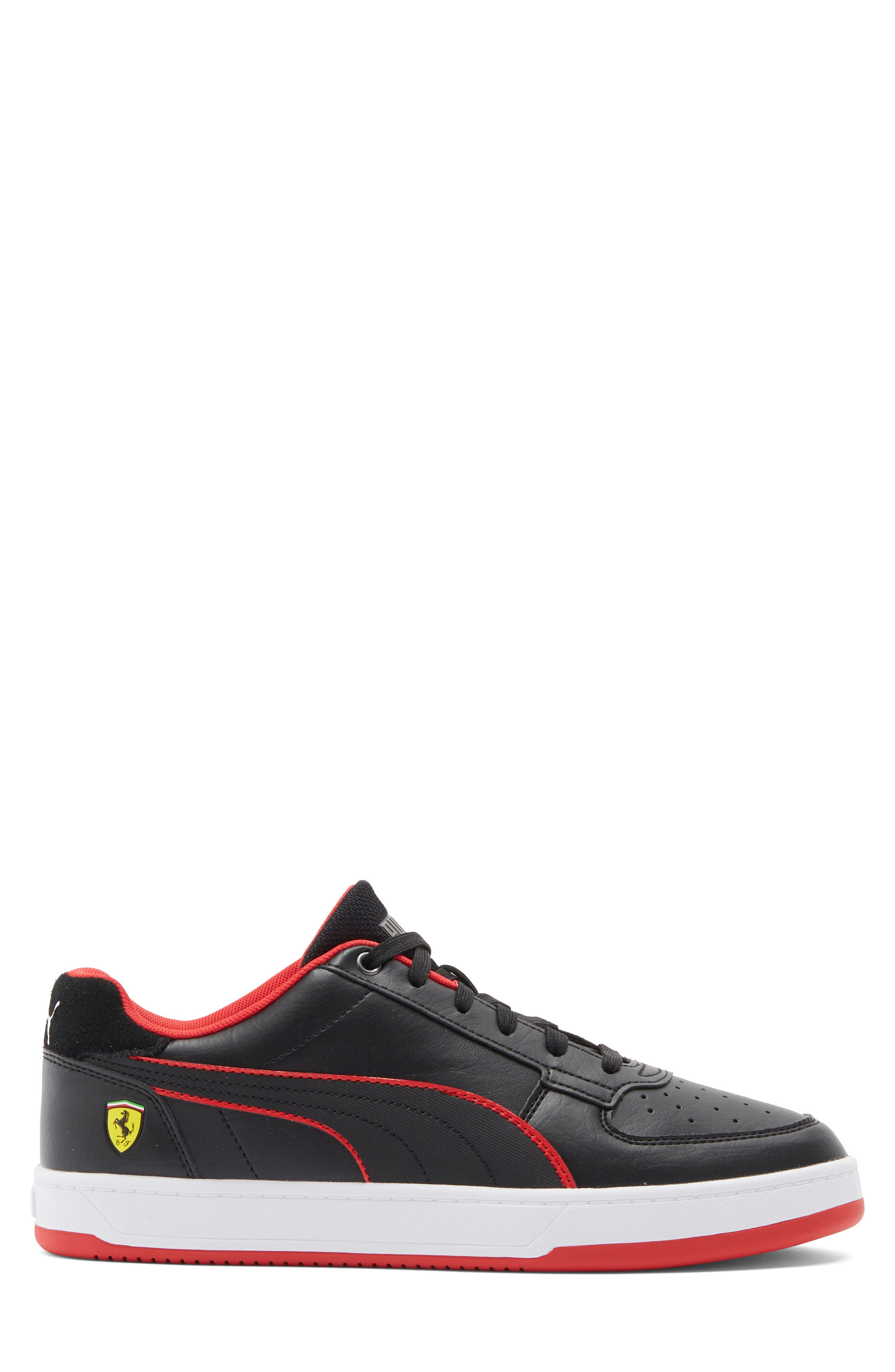 PUMA x Scuderia Ferrari Caven 2.0 Sneaker, Alternate, color, Puma Black/ Rosso Corsa