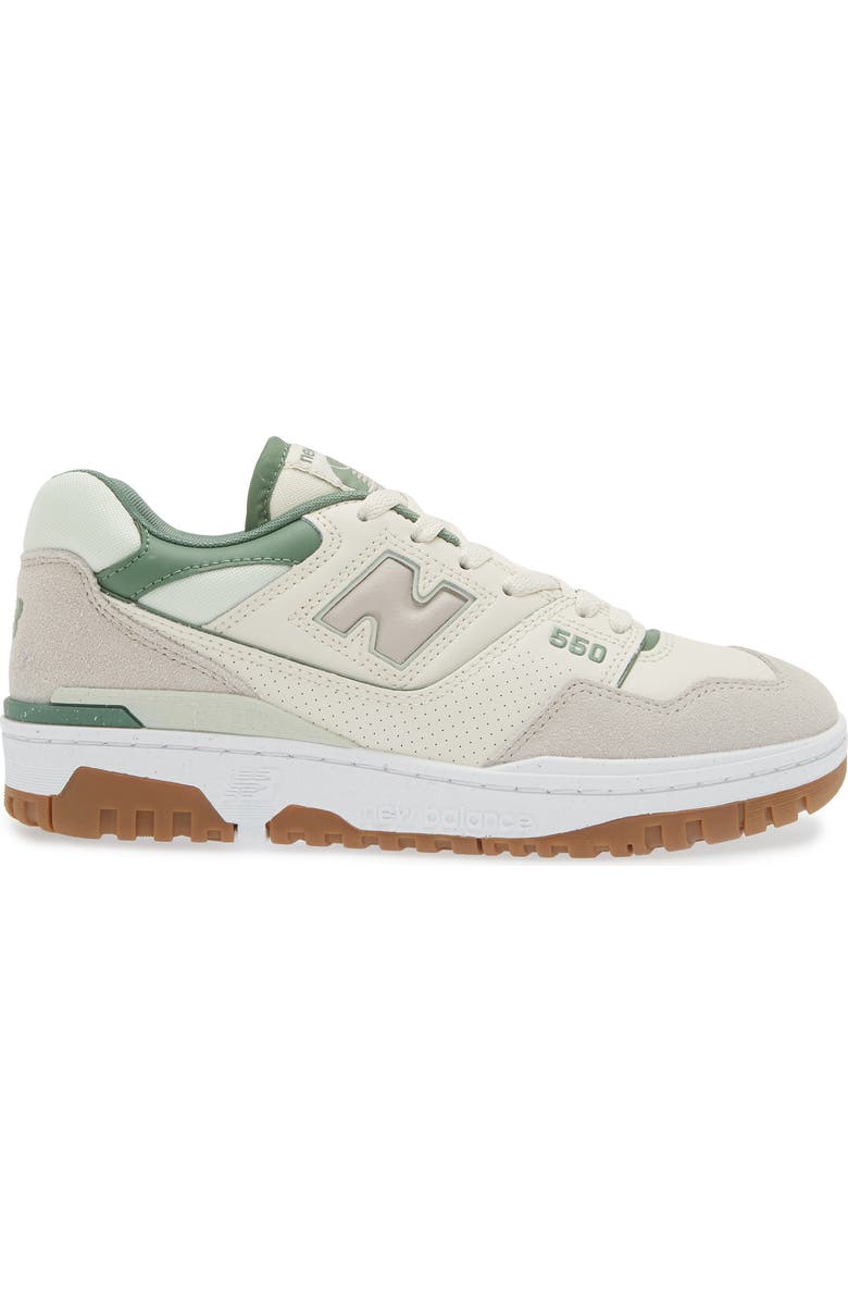 New Balance 550 Basketball Sneaker, Alternate, color, Linen/ Natural Mint