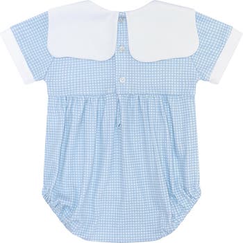 Blue Gingham Baby Bubble - Baby