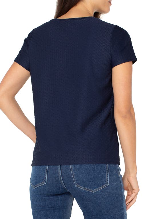 Liverpool Los Angeles Jacquard T-shirt In Blue