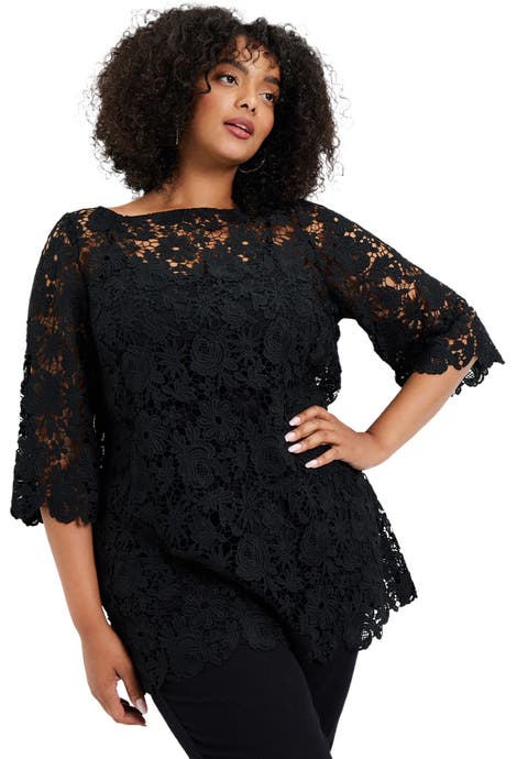 Allover Lace Top (Plus Available)