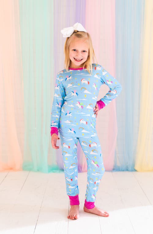 Laree + Co Sage 2-piece Long Sleeve Set In Blue