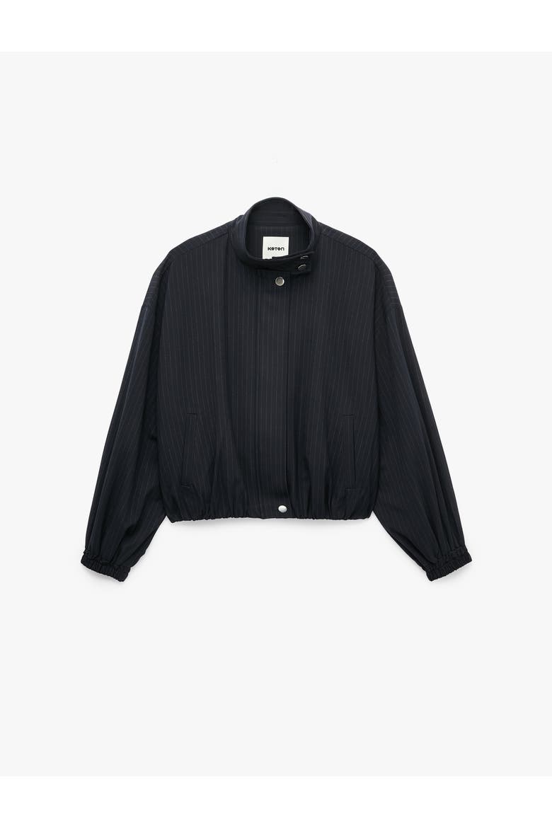 Oversized Bomber Jacket, Alternate, color, MARINE STRIPE
