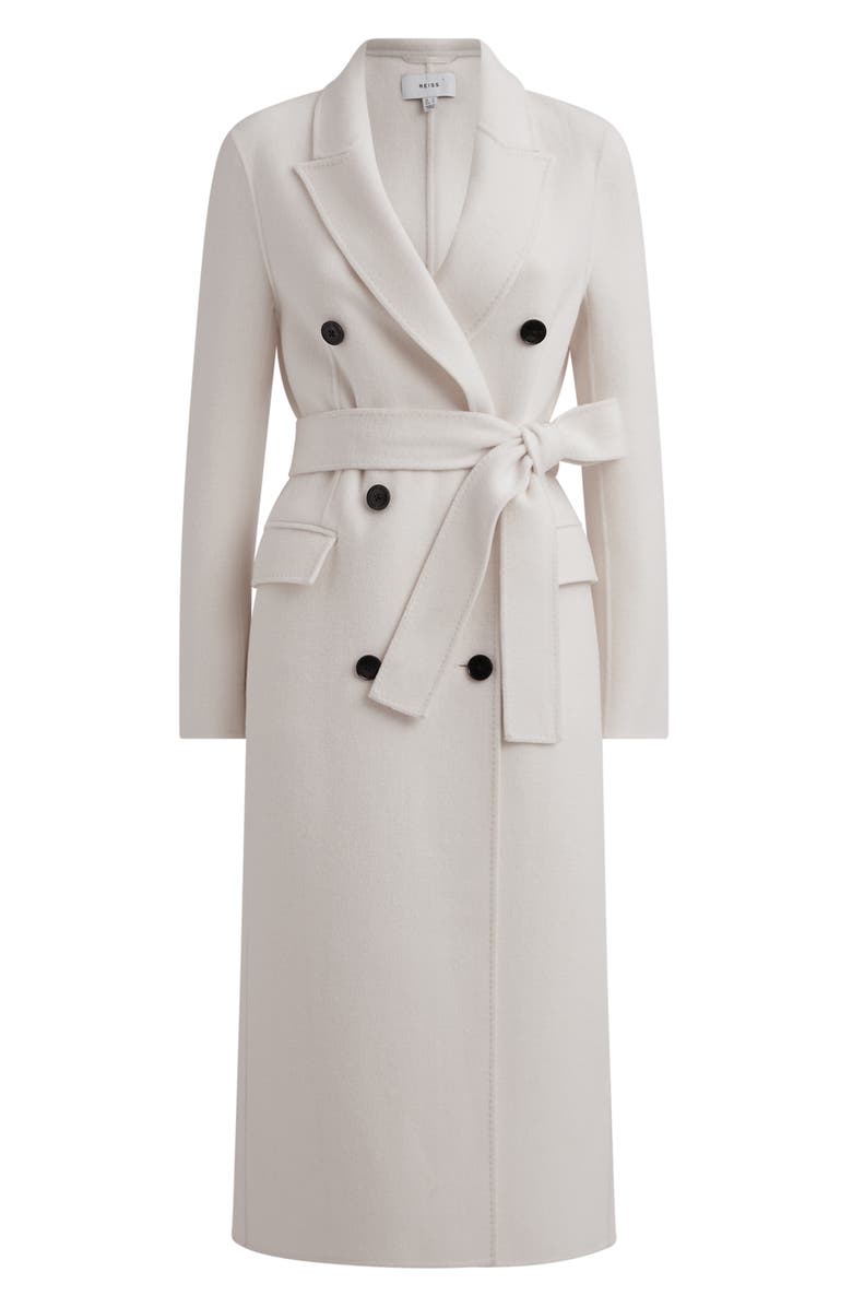 Reiss Belted Wool Blend Longline Coat, Alternate, color, 