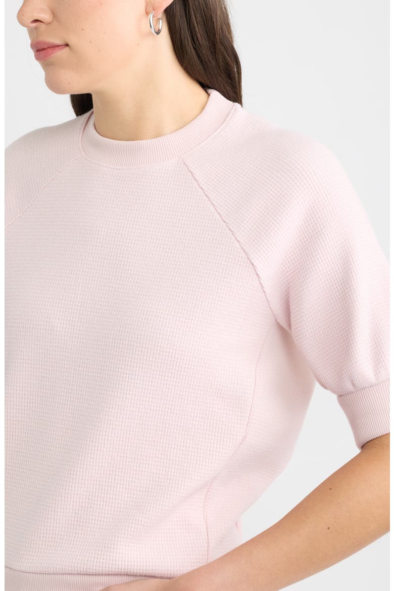 Bubble Sleeve Sweatshirt, Alternate, color, PINK CAKE