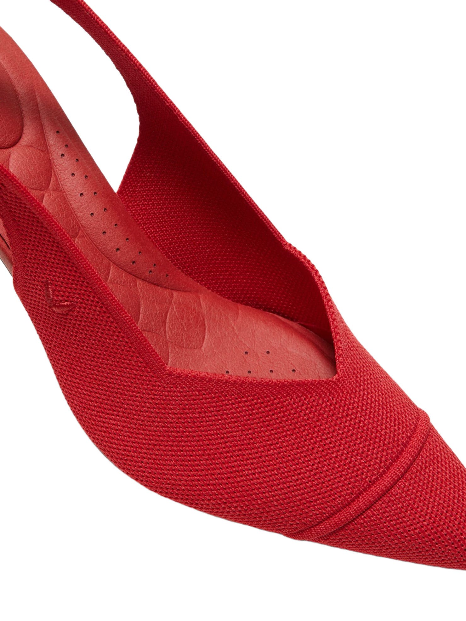 Addison Pointed-Toe Slingback Sandals, Alternate, color, Ruby  Red