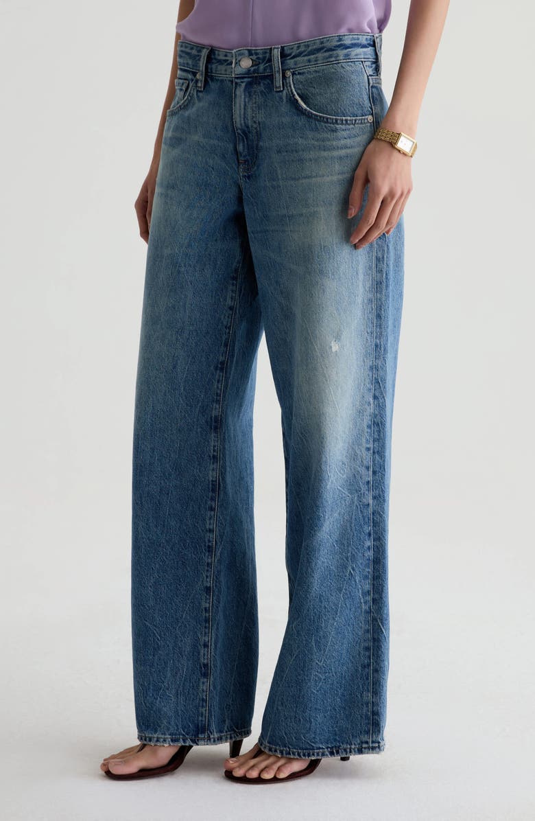 AG Adria Low Rise Wide Leg Jeans, Alternate, color, Reserva