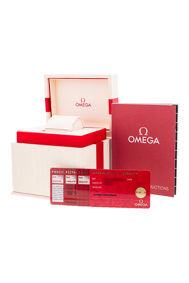 Omega Preowned Seamaster Aqua Terra 150M Ladies Bracelet Watch, 34mm, Alternate, color, WHITE