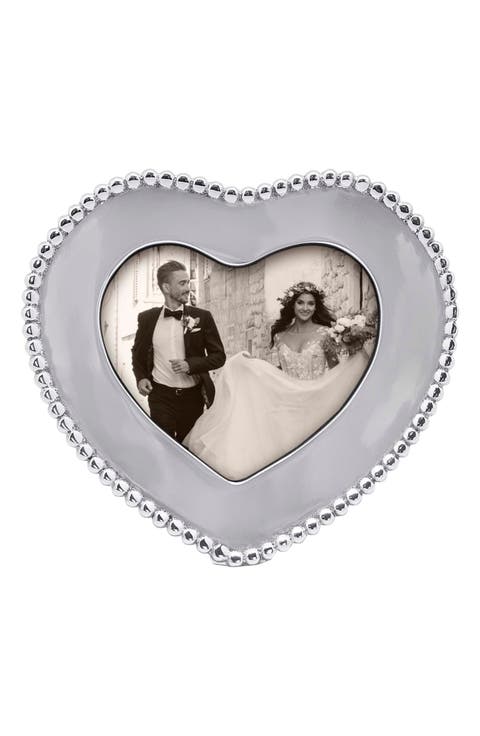 Heart Bead 4 x 6-Inch Picture Frame