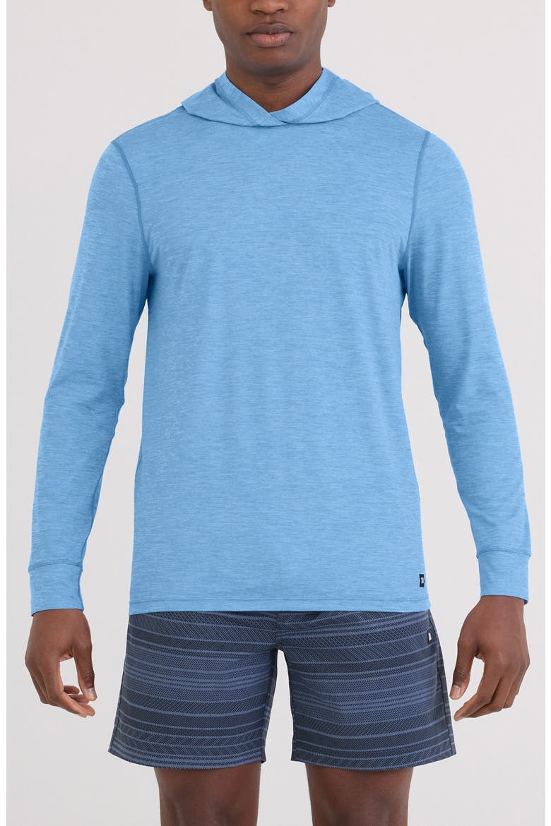 DropTemp® All Day Cooling Hoodie, Main, color, TRANQUIL BLUE HEATHER