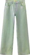 MANGO Coated Wide Leg Jeans