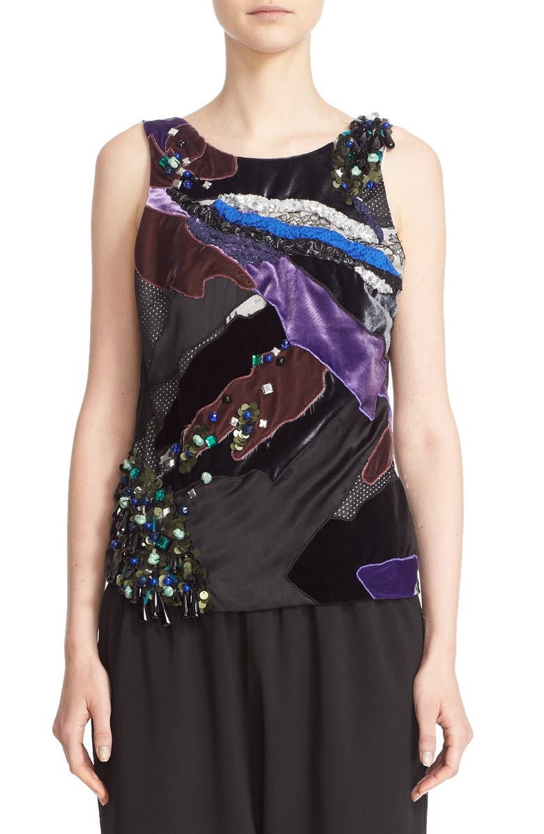 Koché Embellished Tank, Main, color, 