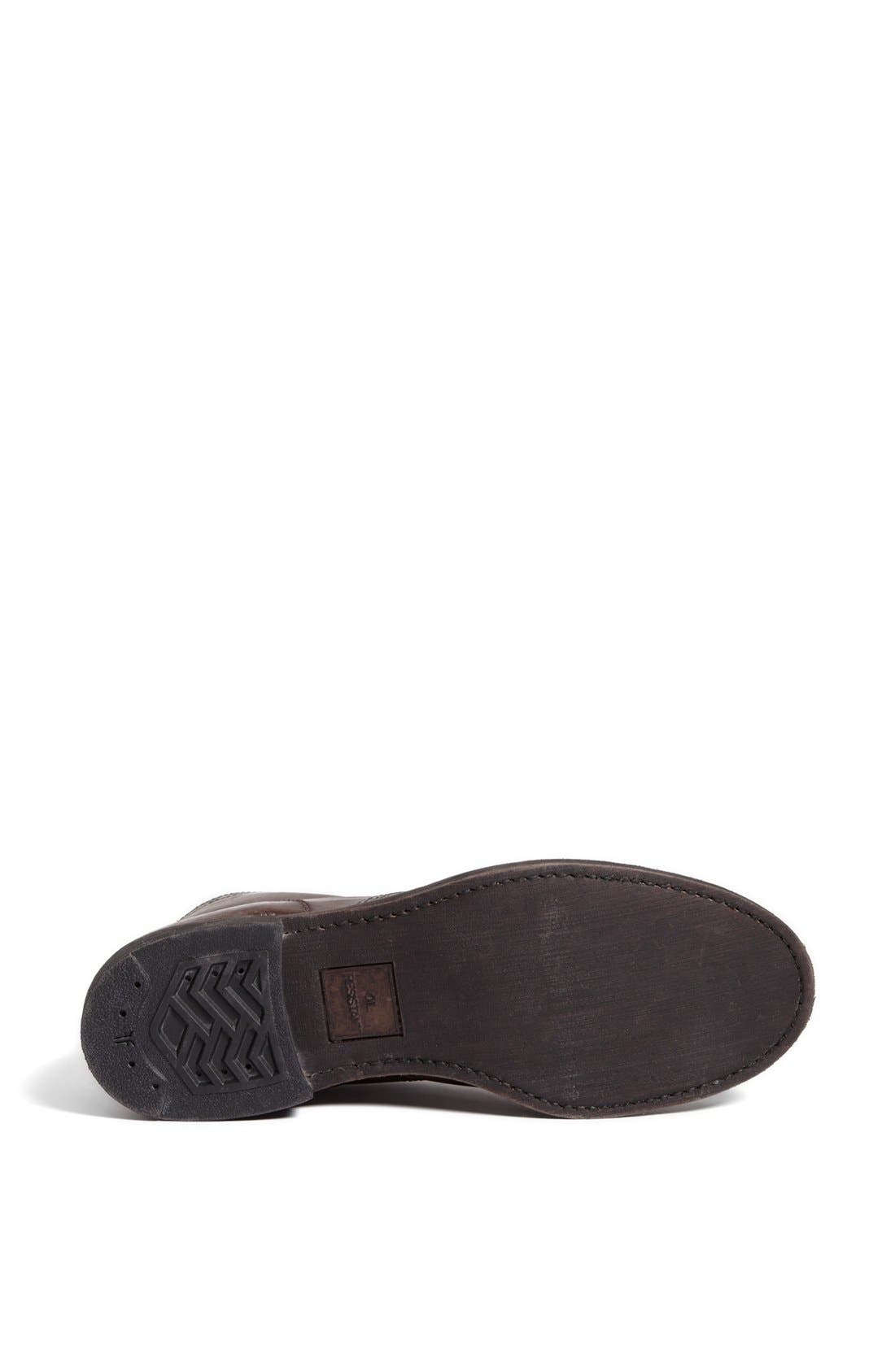 'Prison' Leather Boot, Alternate, color, DARK BROWN
