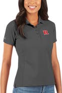 ANTIGUA Women's Antigua Charcoal Rutgers Scarlet Knights Legacy Pique Polo