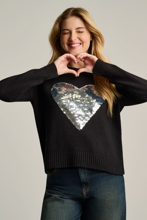 Love Shine Heart Sweater