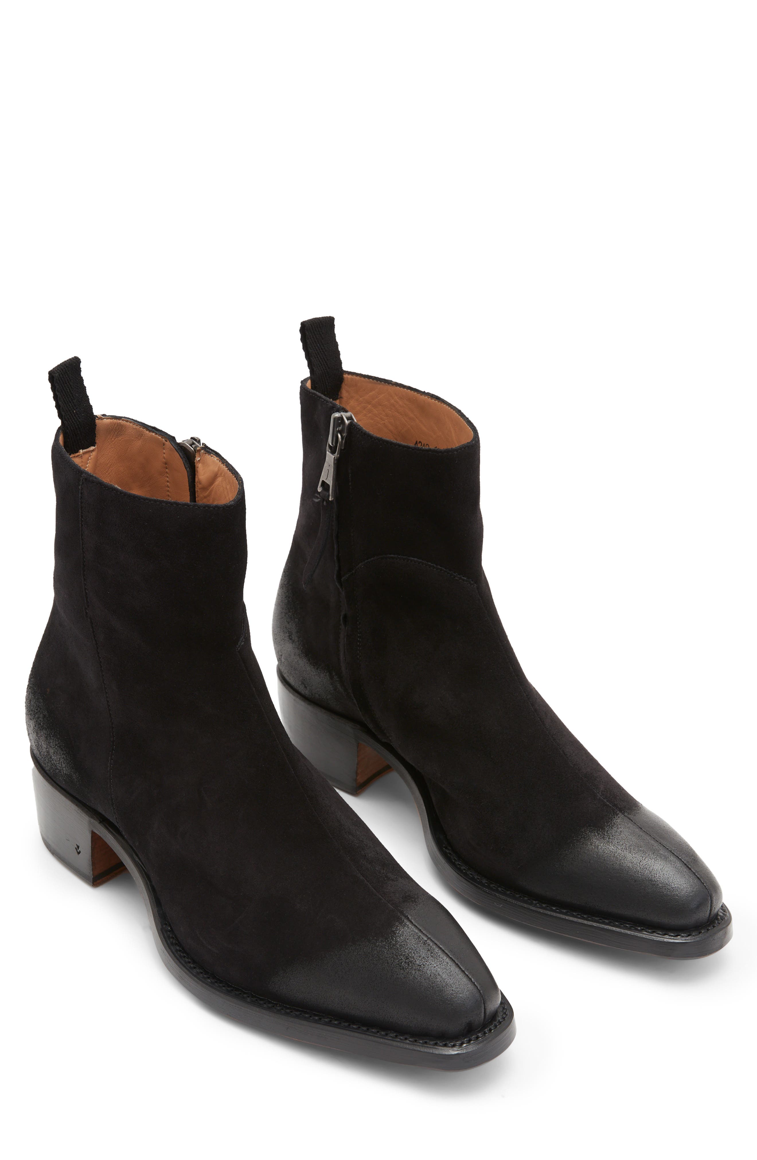 Walker Center Zip Boot, Main, color, BLACK