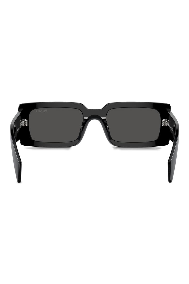 54mm Pillow Sunglasses, Alternate, color, BLACK