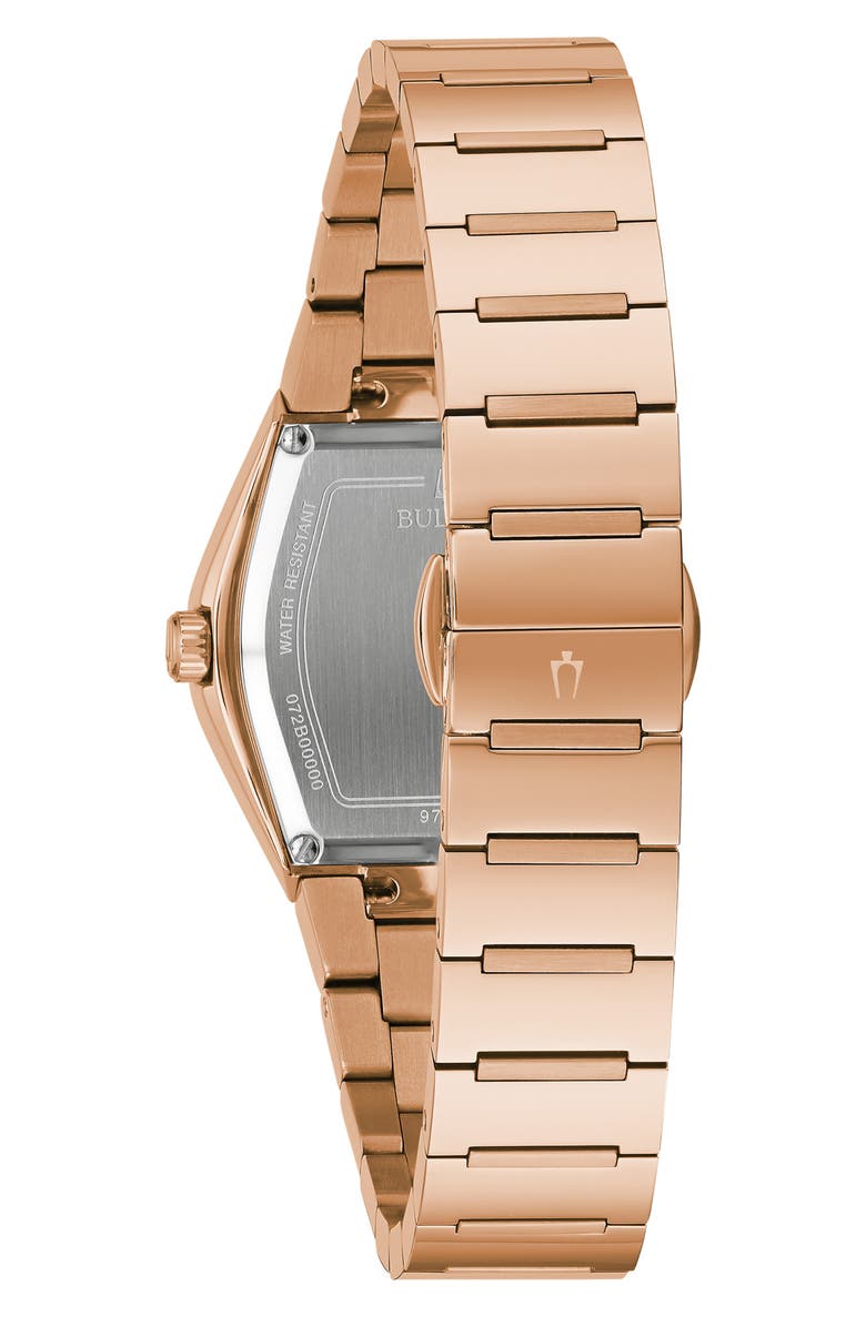 BULOVA Gemini Diamond Bracelet Watch, 30mm, Alternate, color, Rose Gold