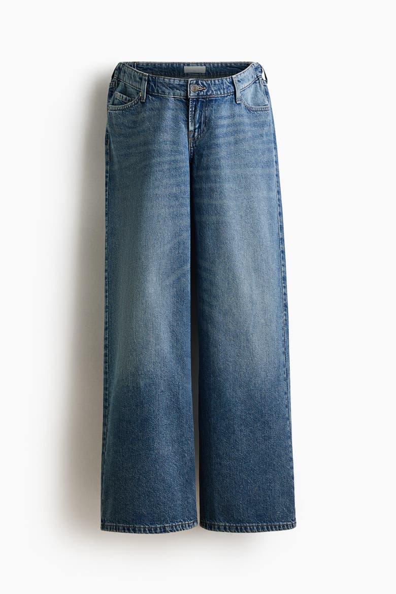 Mama Wide Low Jeans, Alternate, color, Denim blue