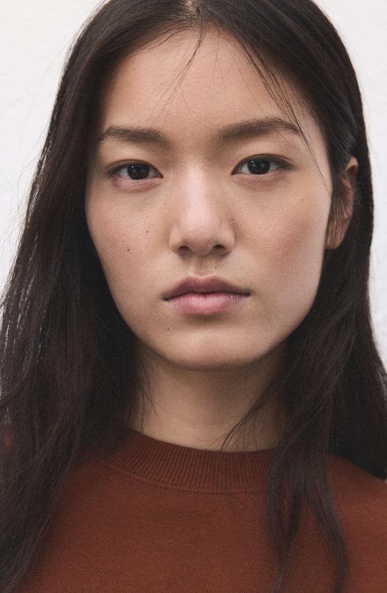 MANGO Cotton Sweatshirt, Alternate, color, Russet