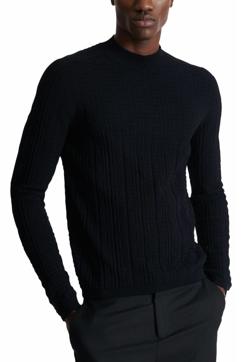 Silk And Cotton Knit Pb Jumper, Alternate, color, Black