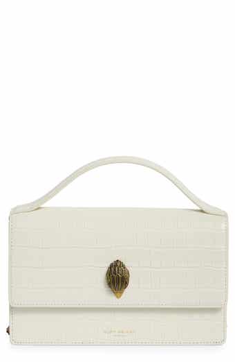 Kurt Geiger London Bond Croc Embossed Leather Top Handle Bag