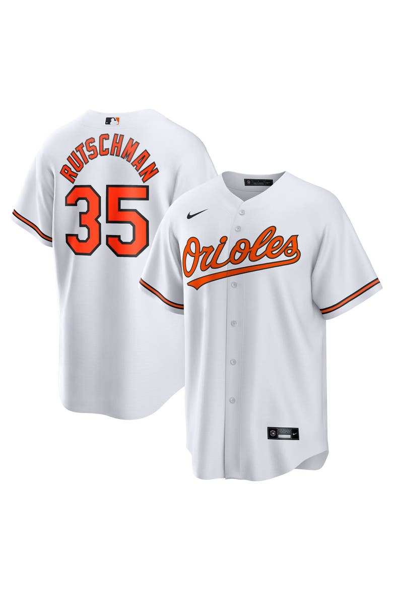 Men's Nike Adley Rutschman White Baltimore Orioles Replica Player Jersey, Main, color, White