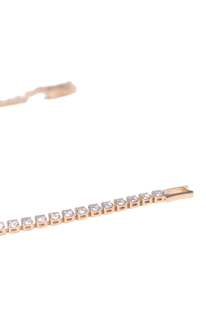 maje Cascade diamanté bracelet, Alternate, color, Gold