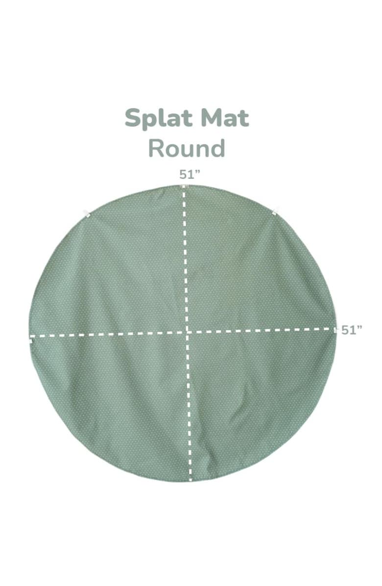 WeeSprout Baby Splat Mat for Kids, Large 51x51 Floor Playmat w/ Durable Waterproof Surface, Alternate, color, Dotted Sand (Square)